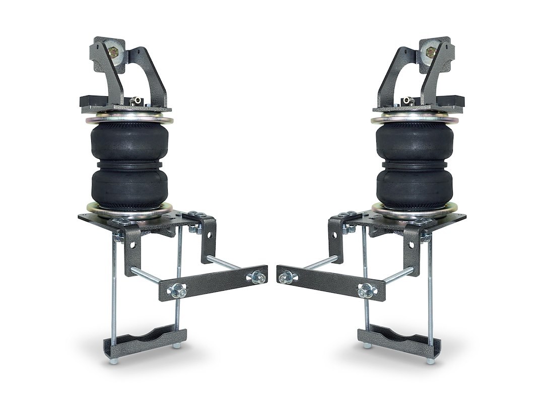 Pacbrake Helper Spring Kit, Alpha Hd™, Air Spring, Frame Mount, Up to 5000 Pound Load Capacity, Air Adjustable from 5 to 100 PSI, Rubber – HP10181