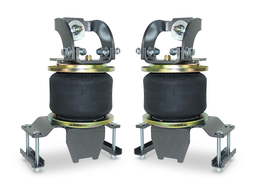 Pacbrake Helper Spring Kit, Alpha Hd™, Air Spring, Frame Mount, Up to 5000 Pound Load Capacity, Air Adjustable from 5 to 100 PSI, Rubber – HP10311