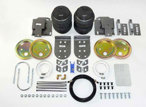 Pacbrake Helper Spring Kit, Alpha Hd™, Air Spring, Frame Mount, Up to 5000 Pound Load Capacity, Air Adjustable from 5 to 100 PSI, Rubber – HP10337
