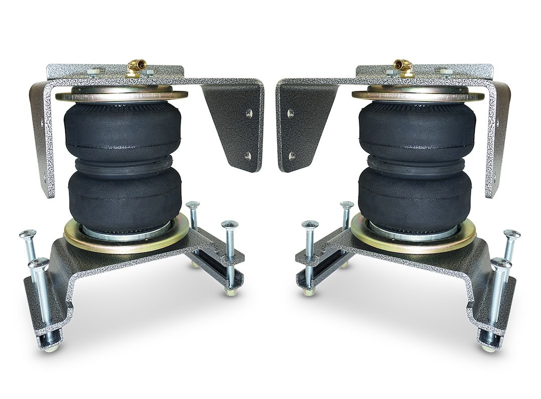 Pacbrake Helper Spring Kit, Alpha Hd™, Air Spring, Frame Mount, Up to 5000 Pound Load Capacity, Air Adjustable from 5 to 100 PSI, Rubber – HP10358