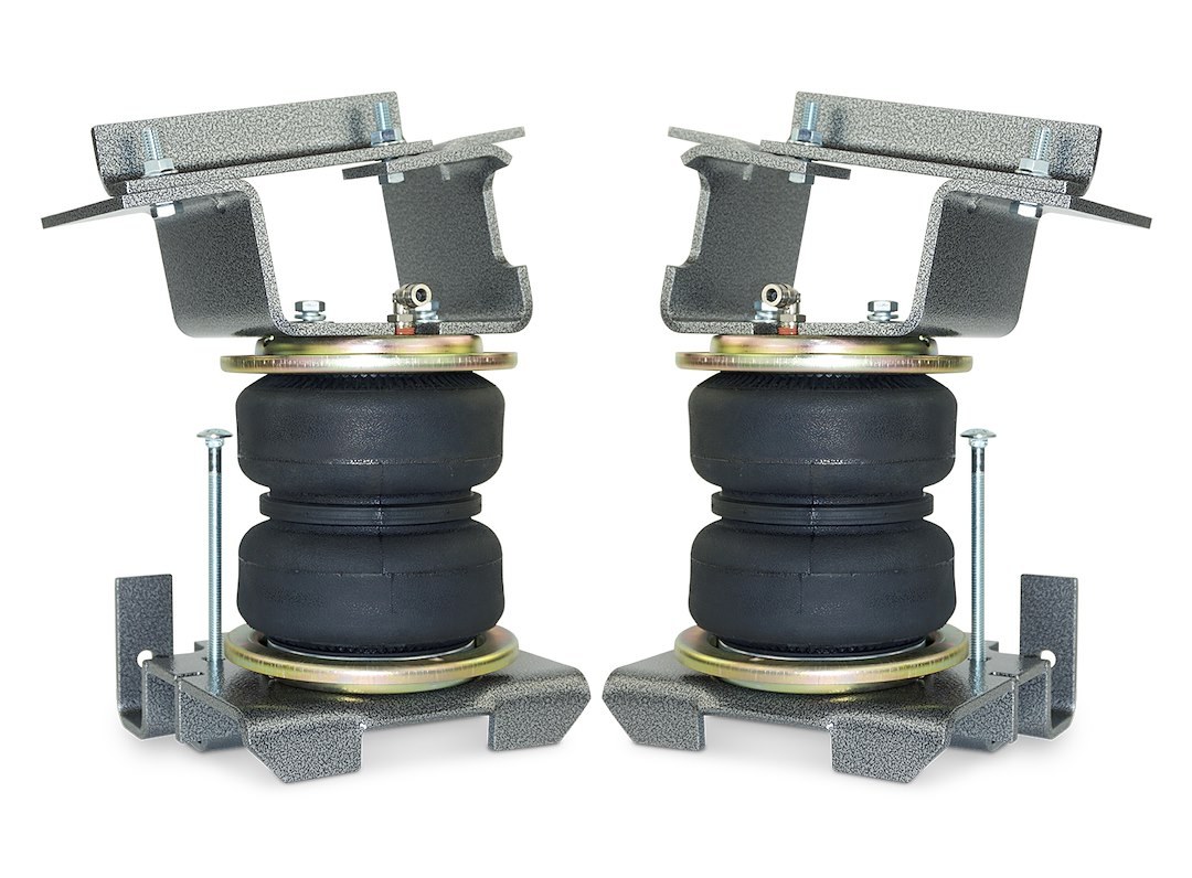 Pacbrake Helper Spring Kit, Alpha Hd™, Air Spring, Frame Mount, Up to 5000 Pound Load Capacity, Air Adjustable from 5 to 100 PSI, Rubber – HP10368