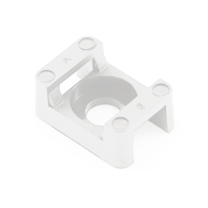 Pacer Wire Tie Mounting Base, #8 Screw Mount, Natural, Nylon, For Use with M, I and S Cable Tie, Bag of 100 – CTM2S8-100