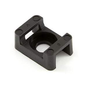 Pacer Wire Tie Mounting Base, #8 Screw Mount, Black, Nylon, For Use with M, I and S Cable Tie, Bag of 100 – CTM2S8BK-100