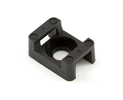 Pacer Wire Tie Mounting Base, #8 Screw Mount, Black, Nylon, For Use with M, I and S Cable Tie, Bag of 100 – CTM2S8BK-100
