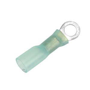 Pacer Wire Terminal End, #10 Ring Terminal, 16-14 Gauge Wire, Tinned Copper Connector/ Heat Shrink Insulation, Ul/ Csa Certified – TE14-10R-100