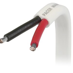 Pacer Duplex Wire, Stranded Conductor, 14/2 Awg, Flat Encasement, 600 Volts, 250 Foot Roll, Red/ Black – W14/2DC-250
