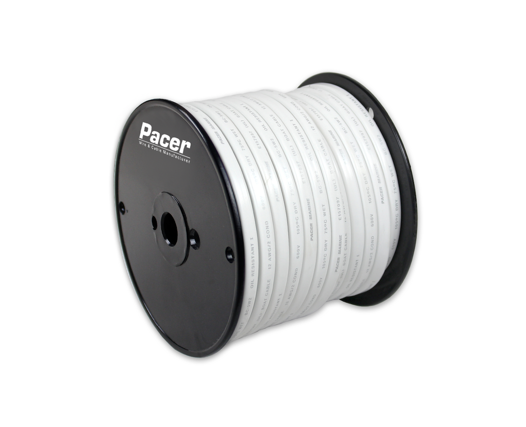 Pacer Duplex Wire, Stranded Conductor, 16/2 Awg, Flat Encasement, 600 Volts, 100 Foot Roll, Red/ Black – W16/2DC-100