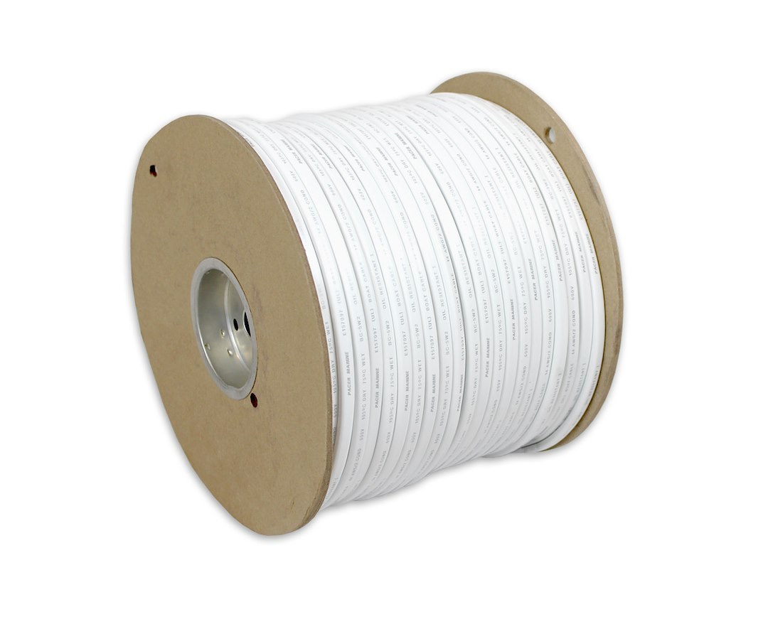 Pacer Duplex Wire, Stranded Conductor, 16/2 Awg, Flat Encasement, 600 Volts, 500 Foot Roll, Red/ Black – W16/2DC-500