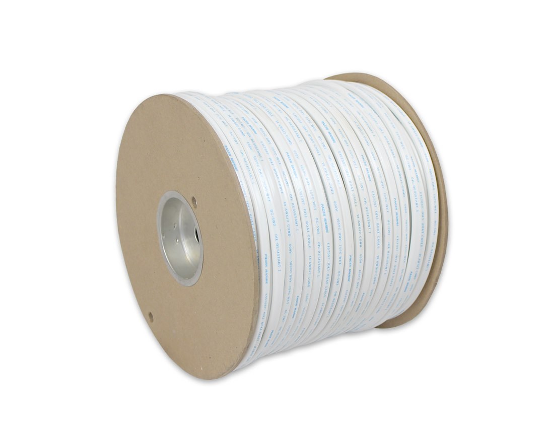 Pacer Duplex Wire, Stranded Conductor, 16/2 Awg, Flat Encasement, 600 Volts, 500 Foot Roll, Red/ Yellow – W16/2RYW-500