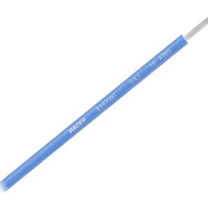 Pacer Primary Wire, Stranded Conductor, 16 Gauge, 600 Volts, Blue, 100 Foot Roll, Tinned Copper Conductor/ PVC Insulation – WUL16BL-100