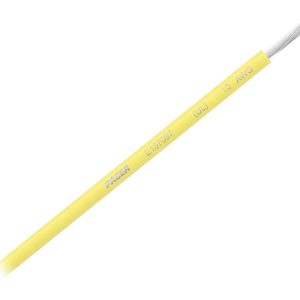 Pacer Primary Wire, Stranded Conductor, 16 Gauge, 600 Volts, Yellow, 100 Foot Roll, Tinned Copper Conductor/ PVC Insulation – WUL16YL-100