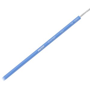 Pacer Primary Wire, Stranded Conductor, 18 Gauge, 600 Volts, Blue, 100 Foot Roll, Tinned Copper Conductor/ PVC Insulation – WUL18BL-100