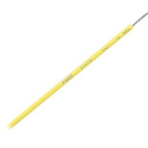 Pacer Primary Wire, Stranded Conductor, 18 Gauge, 600 Volts, Yellow, 100 Foot Roll, Tinned Copper Conductor/ PVC Insulation – WUL18YL-100