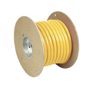 Pacer Battery Cable, Without Terminal, Yellow Negative, 4/0 Gauge, 600 Volts, Tinned Copper Conductor/ PVC Insulation, 50 Foot Roll – WUL4/0YL-50