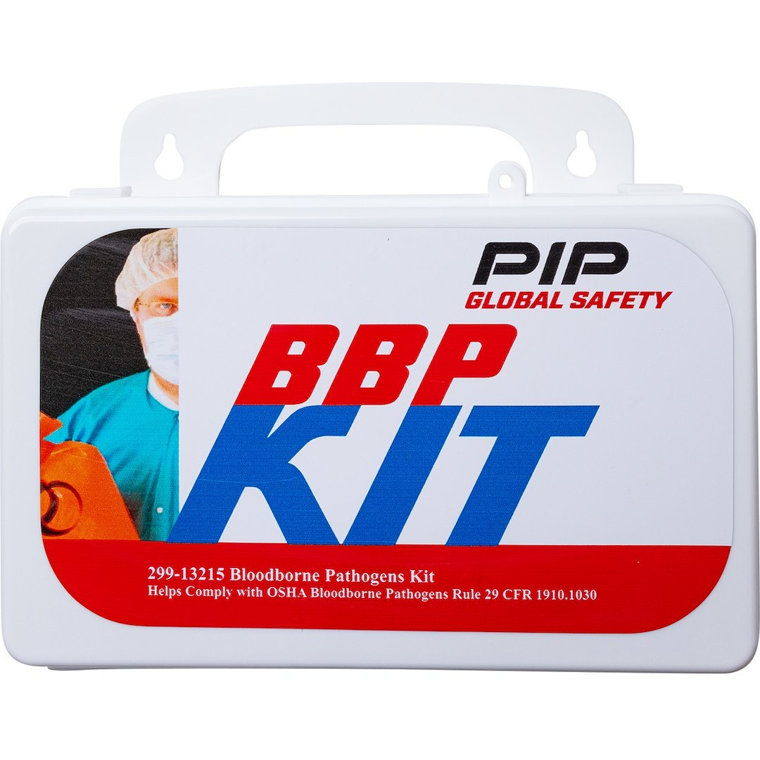 Protective I First Aid Kit, Pip®, Wall Mountable, Bloodborne Pathogens Kit, White Plastic Case, 36 Piece Kit – 299-13215