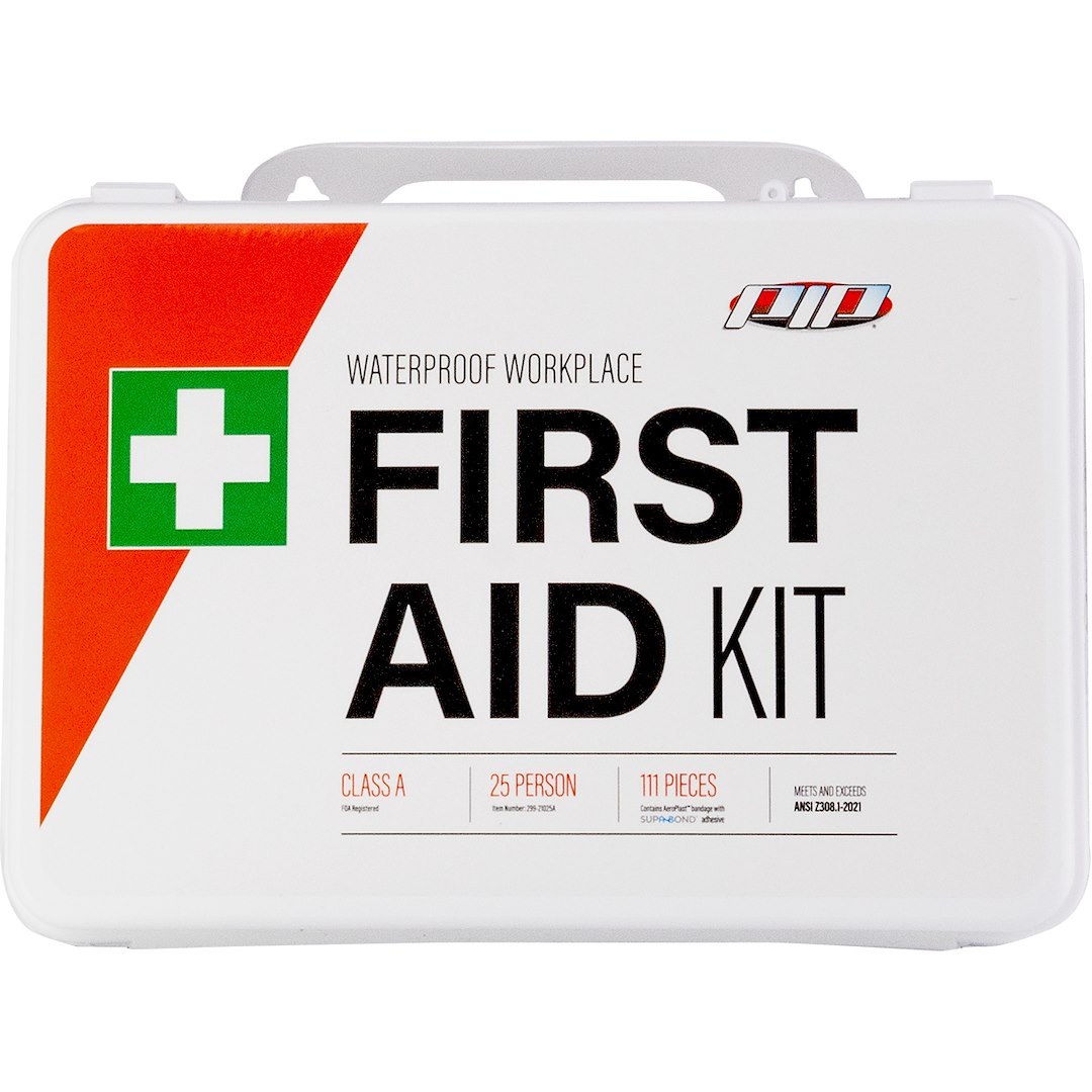 Protective I First Aid Kit, Pip®, Wall Mountable, White Plastic Kit, 111 Piece Kit – 299-21025A