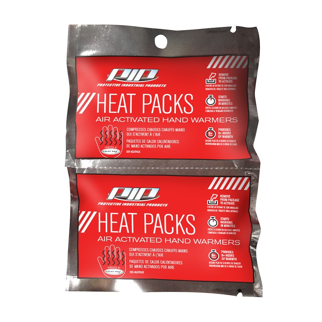 Protective I Hand Warmer, Pip®, Lasts Up to 8 Hours, Reaches Maximum Temperature IN 2 to 5 Minutes, Non-Toxic, One Pair – 399-HEATPACK