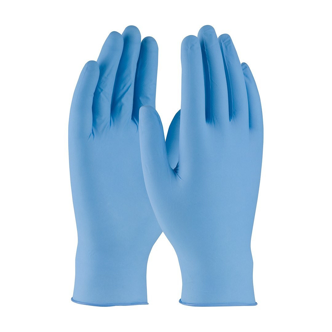 Protective I Gloves, Ambi-Dex® Turbo, Work, Extra Large, Blue, Nitrile, Pack of 10 – 63-332/XL