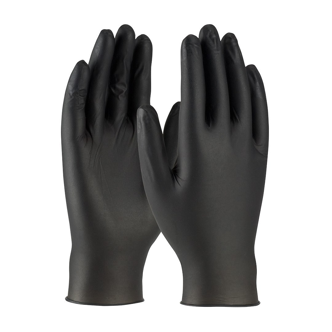 Protective I Gloves, Ambi-Dex® Axle, Work, Large, Black, Nitrile, Pack of 10 – 63-632PF/L