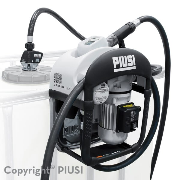 Piusi Liquid Transfer Tank Pump, THREE25, Diesel Exhaust Fluid, Electric, 120 Volt AC, 9 Gallons Per Minute, 20 Foot Delivery Hose – F00101A0H