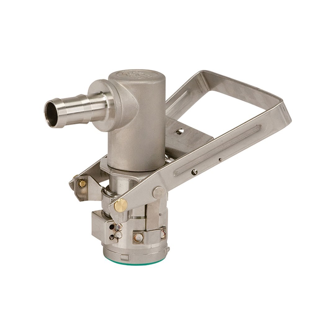 Piusi Liquid Transfer Drum Coupler, Micromatic, Dispense Coupler, Stainless Steel – F1536000C