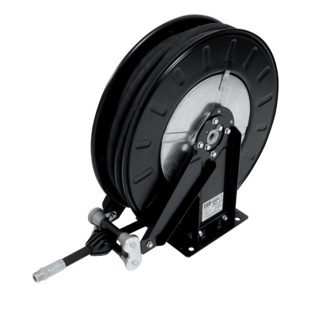 Piusi Hose Reel, Use to Store Oil Hose with High Oil Pressures and Flow Rate, Manually Operated, Open Hose Reels, 50 Feet – HA6015120B