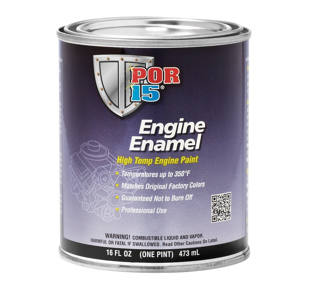 Por 15 Engine Paint, Heat Resistant to 350 Degrees Fahrenheit, Hi Po Yellow, 16 Ounce Can – 42198