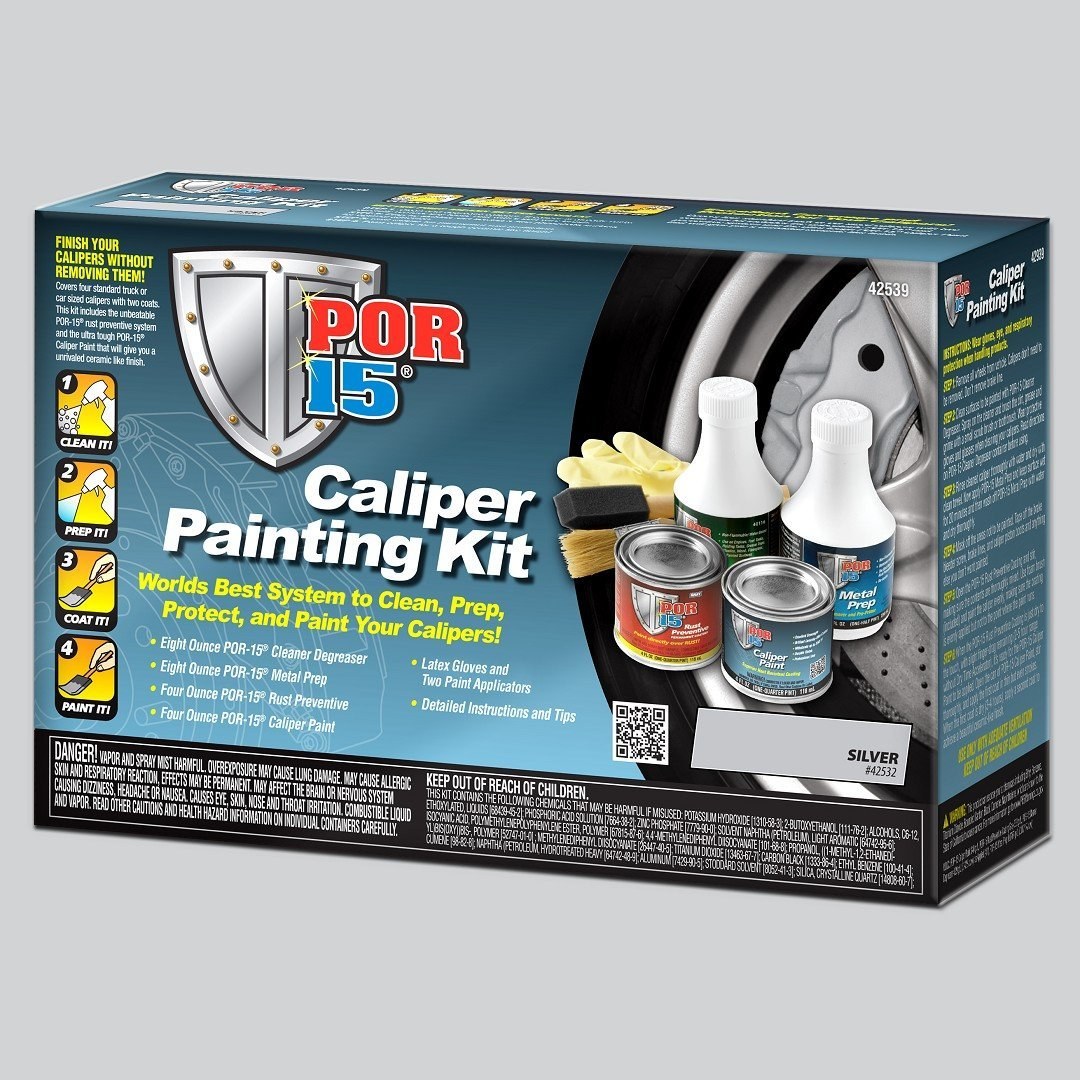Por 15 Caliper Paint, Heat Resistant to 500 Degrees Fahrenheit, Silver – 42539