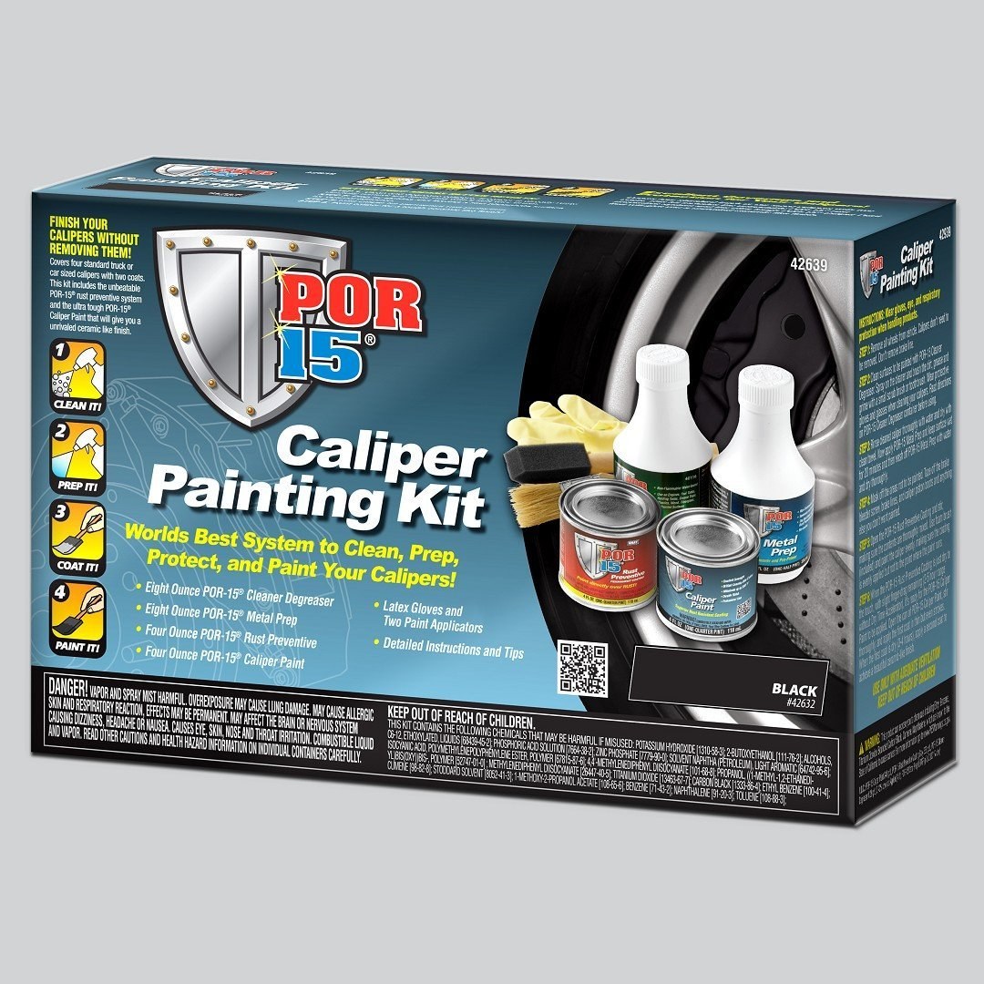 Por 15 Caliper Paint, Heat Resistant to 500 Degrees Fahrenheit, Black – 42639
