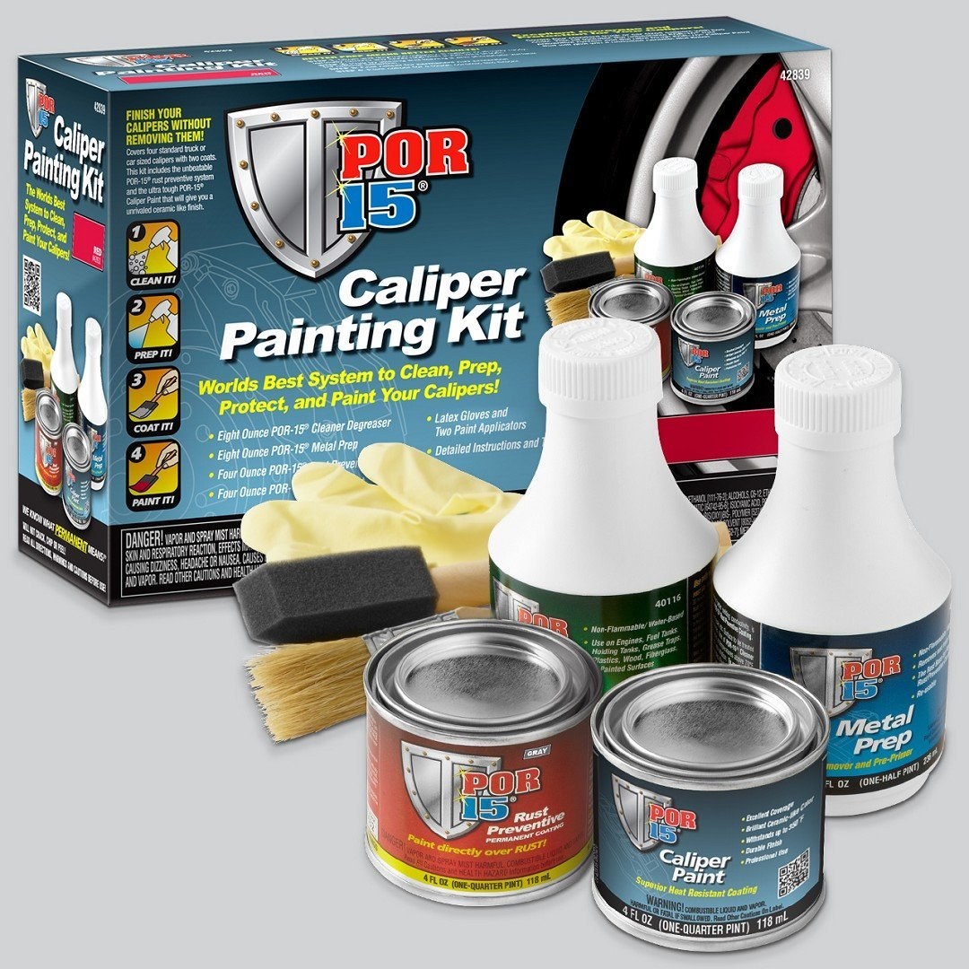 Por 15 Caliper Paint, Heat Resistant to 500 Degrees Fahrenheit, Red – 42839