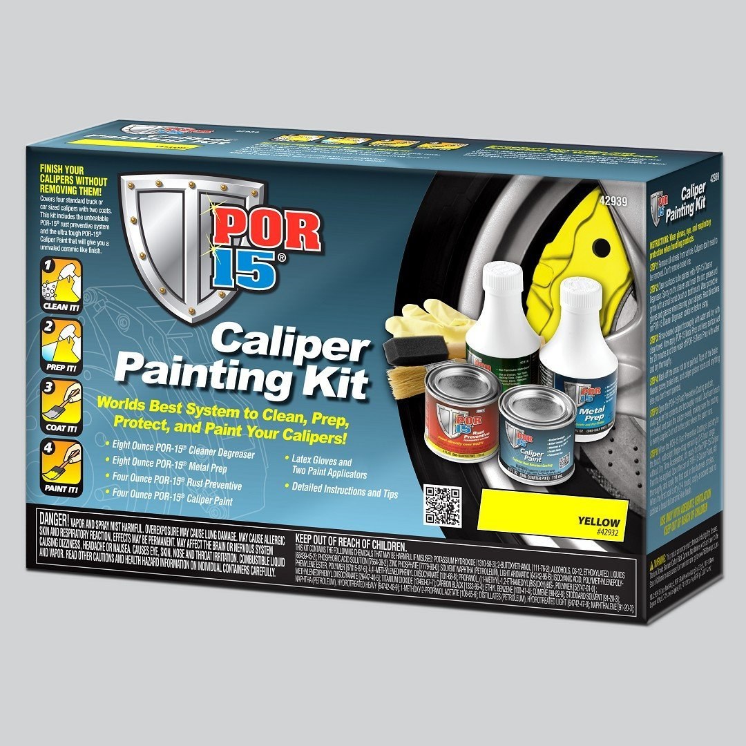 Por 15 Caliper Paint, Heat Resistant to 500 Degrees Fahrenheit, Yellow – 42939