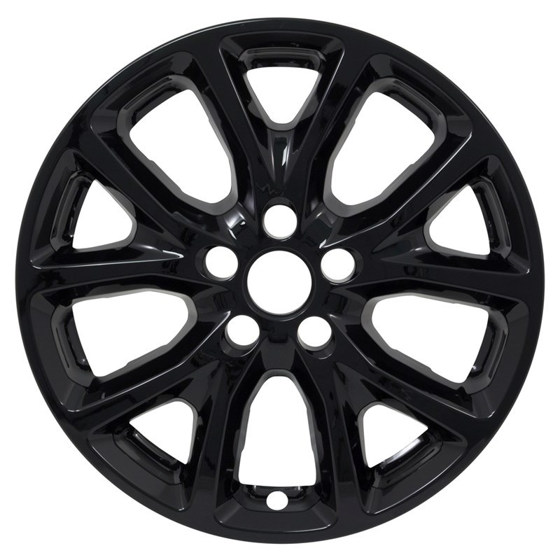 Pacific R&t Wheel Skin, X-Cellerate Series, 17 Inch, 5 Split Spoke, Snap-On Only, Gloss Black, ABS Plastic, Set of 4 – 7913-GB