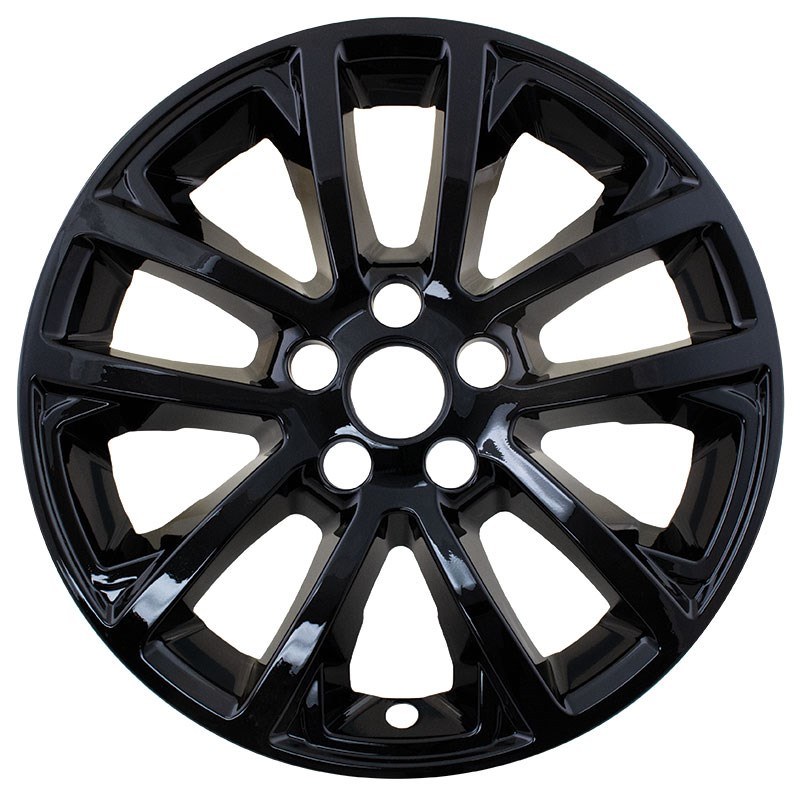 Pacific R&t Wheel Skin, X-Cellerate Series, 17 Inch, 5 Split Spoke, Snap-On Only, Gloss Black, ABS Plastic, Set of 4 – 7919-GB