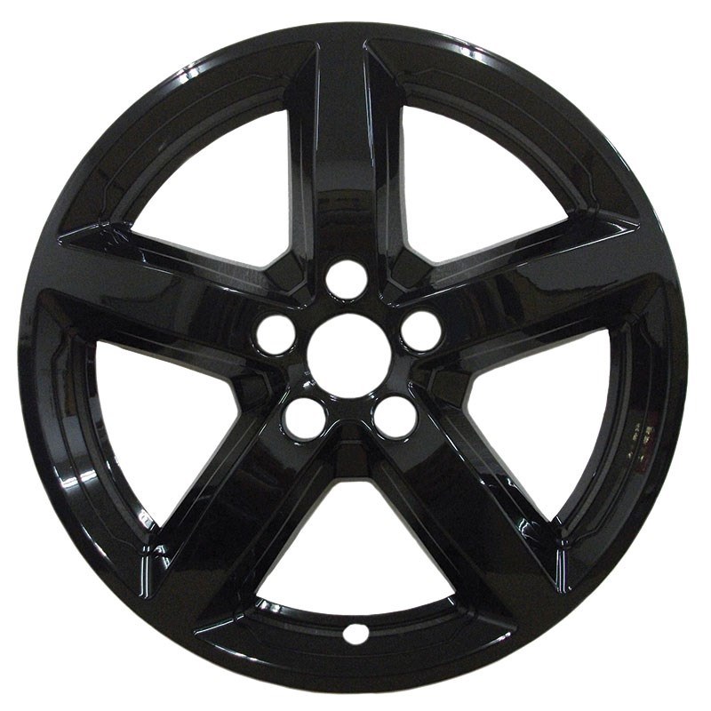 Pacific R&t Wheel Skin, X-Cellerate Series, 18 Inch, 5 Spoke, Snap-On Only, Gloss Black, ABS Plastic, Set of 4 – 8118-GB