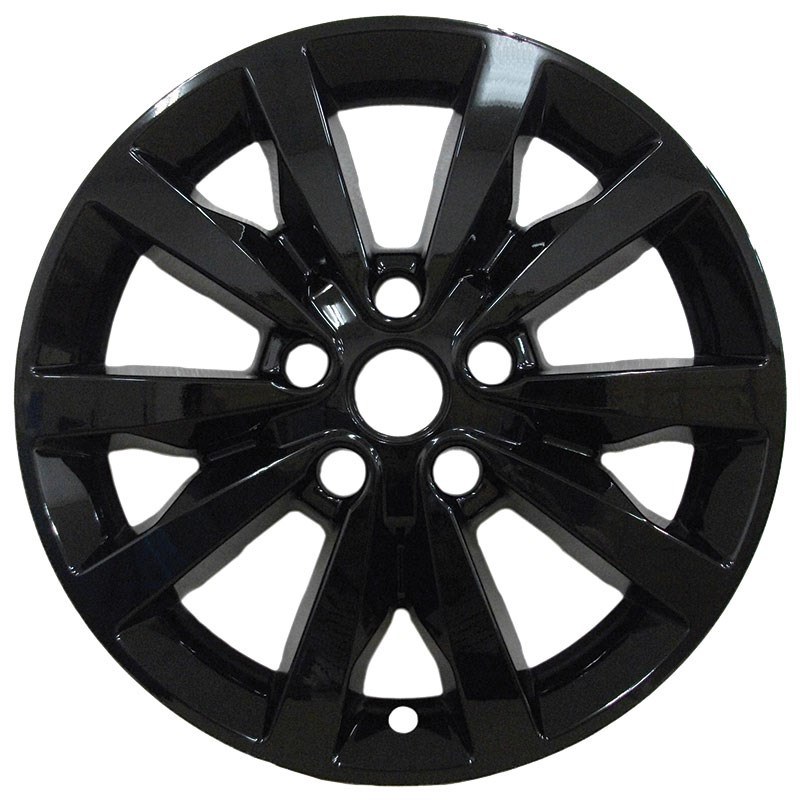 Pacific R&t Wheel Skin, X-Cellerate Series, 18 Inch, 5 Split Spoke, Snap-On Only, Gloss Black, ABS Plastic, Set of 4 – 8249-GB