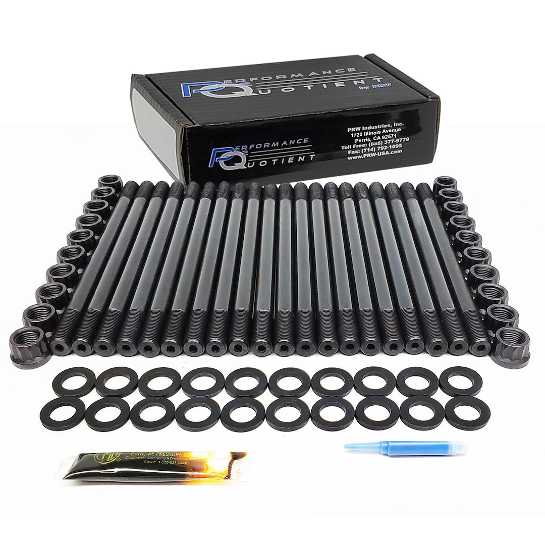 Prw Cylinder Head Stud, For Use with Ford Powerstroke 6.0L Diesel Engines, With Stock Cylinder Head, 12 Point Nuts, Black Oxide Finish – 1036313