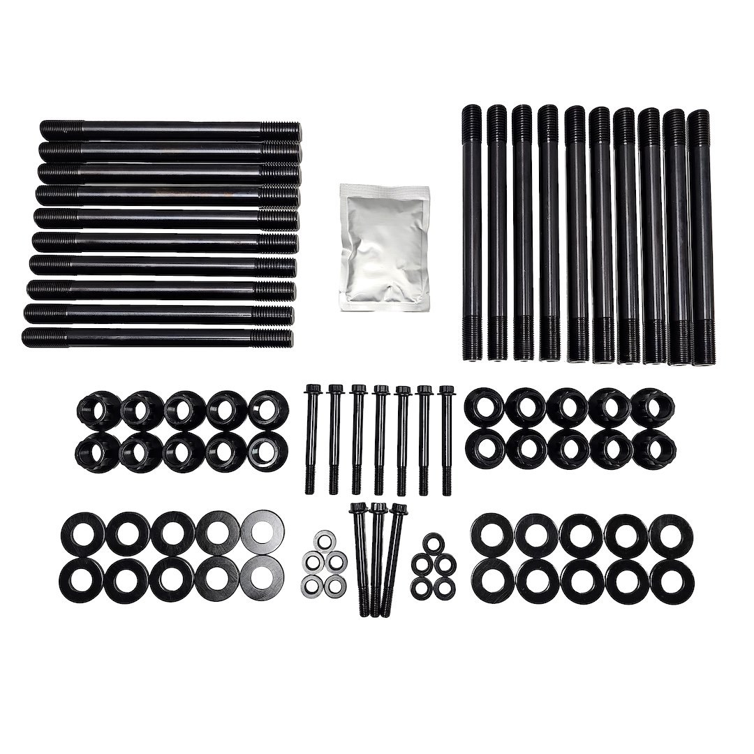 Prw Cylinder Head Stud, For Use with 2017-19 Chevy Duramax 6.6L Engines, With Stock Cylinder Head, 12 Point Nuts, Black Oxide Finish – 1040321