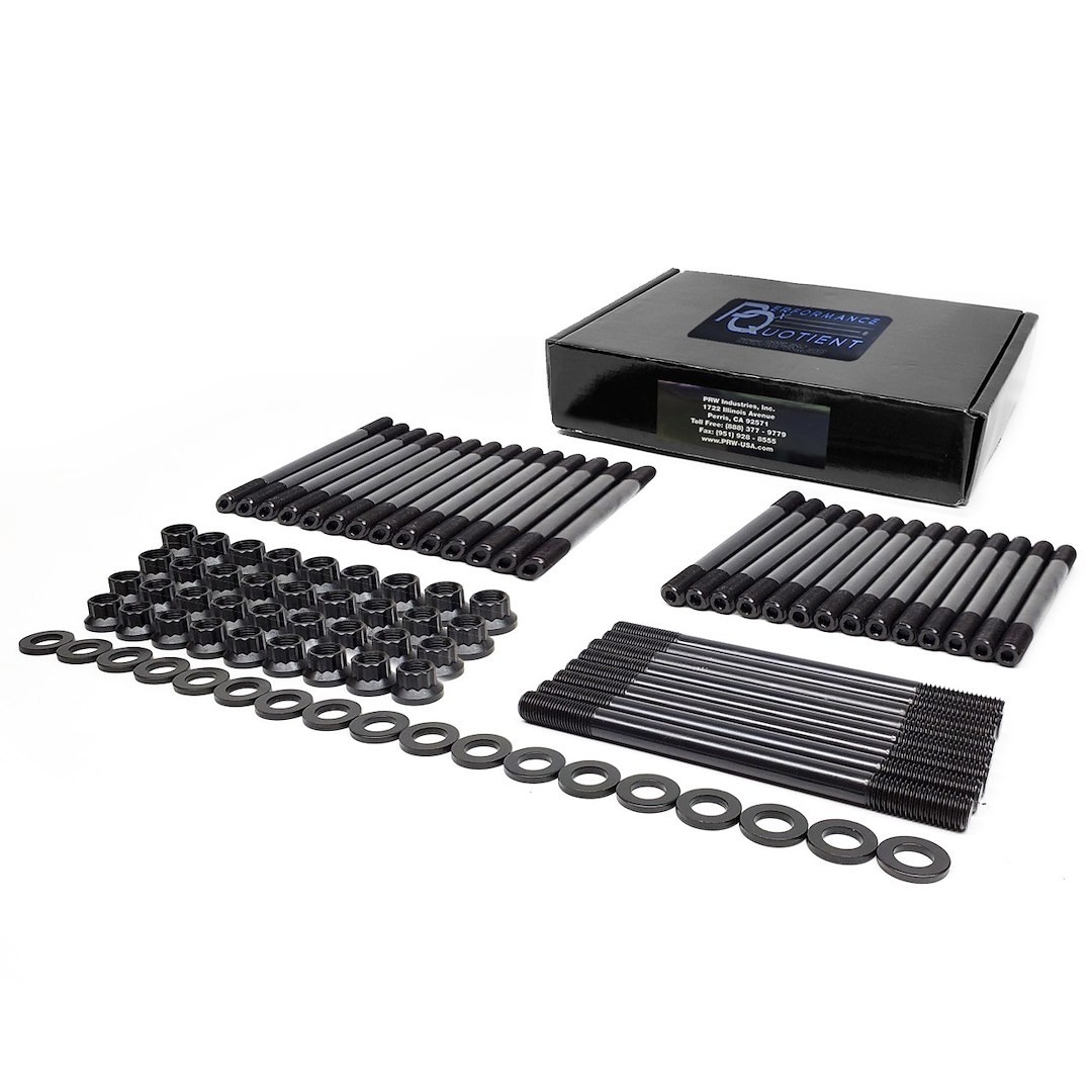 Prw Cylinder Head Stud, For Use with 1994-2003 Ford 7.3L Diesel Engines, With Stock Cylinder Head, 12 Point Nuts, Black Oxide Finish – 1044501