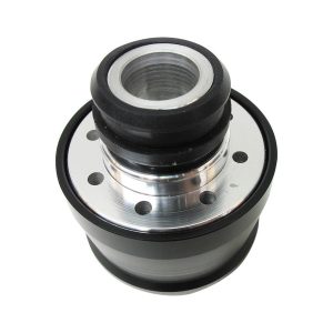 Prw Crankcase Breather Cap, Round, Push-IN, Black Anodized, Billet Aluminum, With Grommet and PCV – 4120442