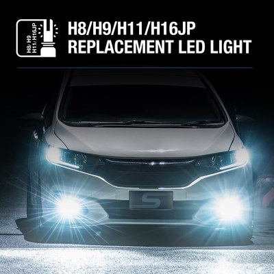 Project X Driving/ Fog Light Bulb, Type S®, H8/ H9/ H11/ H16JP, LED, 26 Watt, Single Beam, Clear Beam Color, 1800 Lumens – LM57849-60/6