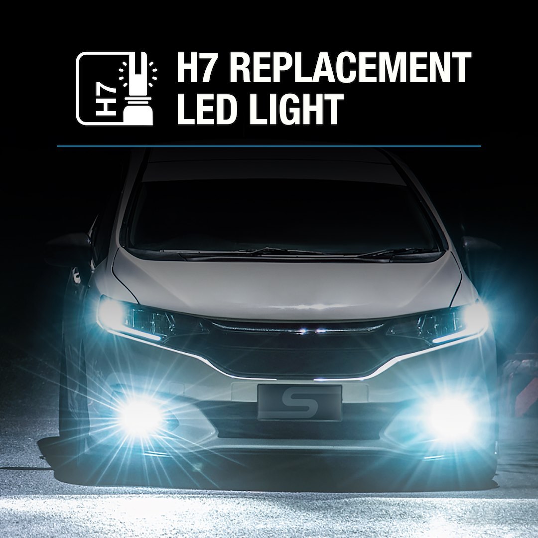 Project X Driving/ Fog Light Bulb, Type S®, H7, LED, 26 Watt, Single Beam, Clear Beam Color, 1800 Lumens, 6500K Light Color Temperature – LM57852-60/6