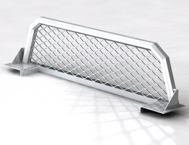 Protech Ind. Headache Rack, Mesh, Aluminum, 20 Inch High, For 48-1/4 Inch Bed Service Body Trucks – 57-7530