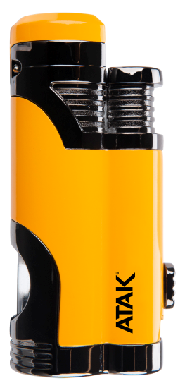 Performance Tool Butane Torch, Refillable, Torch Tip, Adjustable Flow, Yellow/ Black, With Cigar Punch – 802