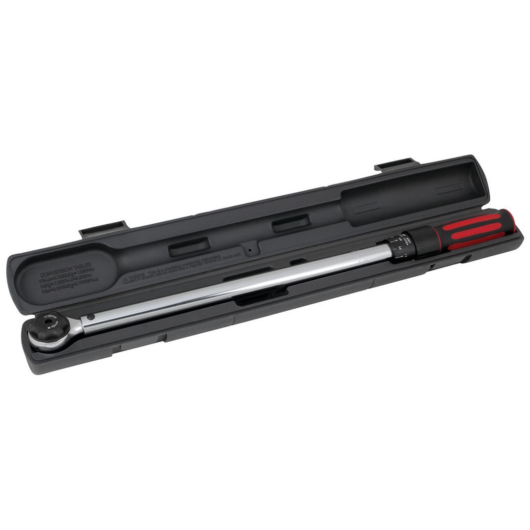 Performance Tool Torque Wrench, Lock/ Unlock Collar Type, 1/2 Inch Drive, 25-250 Inch Pound Torque Range – M199