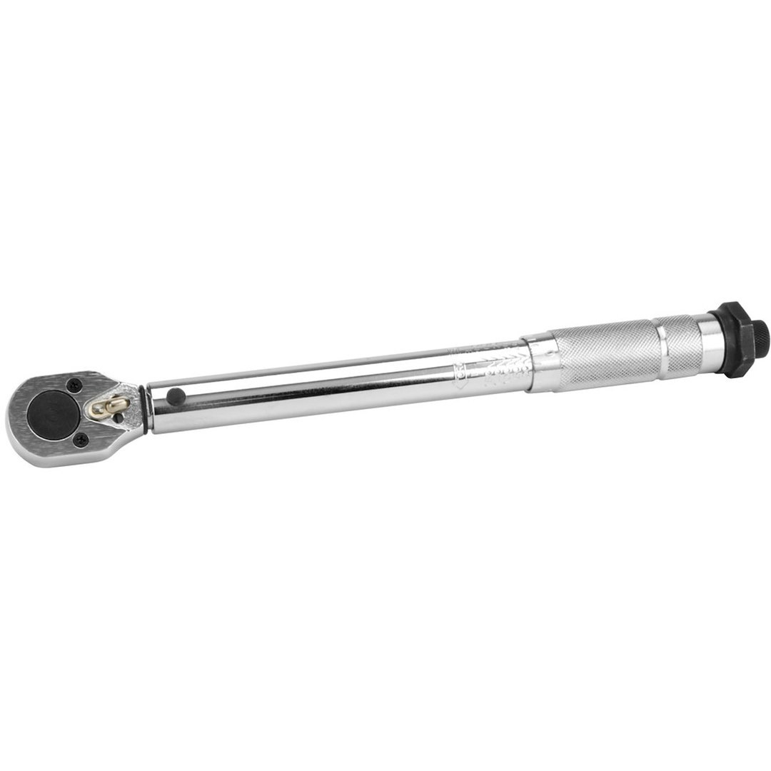 Performance Tool Torque Wrench, Clicking Type, 1/4 Inch Drive, 20-200 Inch Pound Torque Range, Chrome Plated, Alloy Steel – M201