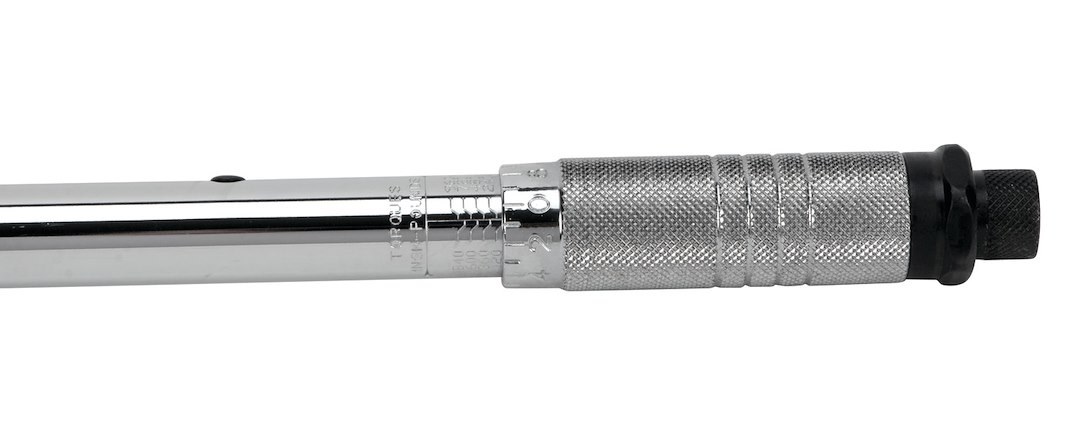 Performance Tool Torque Wrench, Clicking Type, 3/8 Inch Drive, 120-960 Inch Pound Torque Range, Chrome Plated, Alloy Steel – M202-P