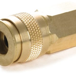 Performance Tool Coupler Fitting, 1/4 Inch Female NPT, Straight, Without O-Ring, Brass, Single – M461
