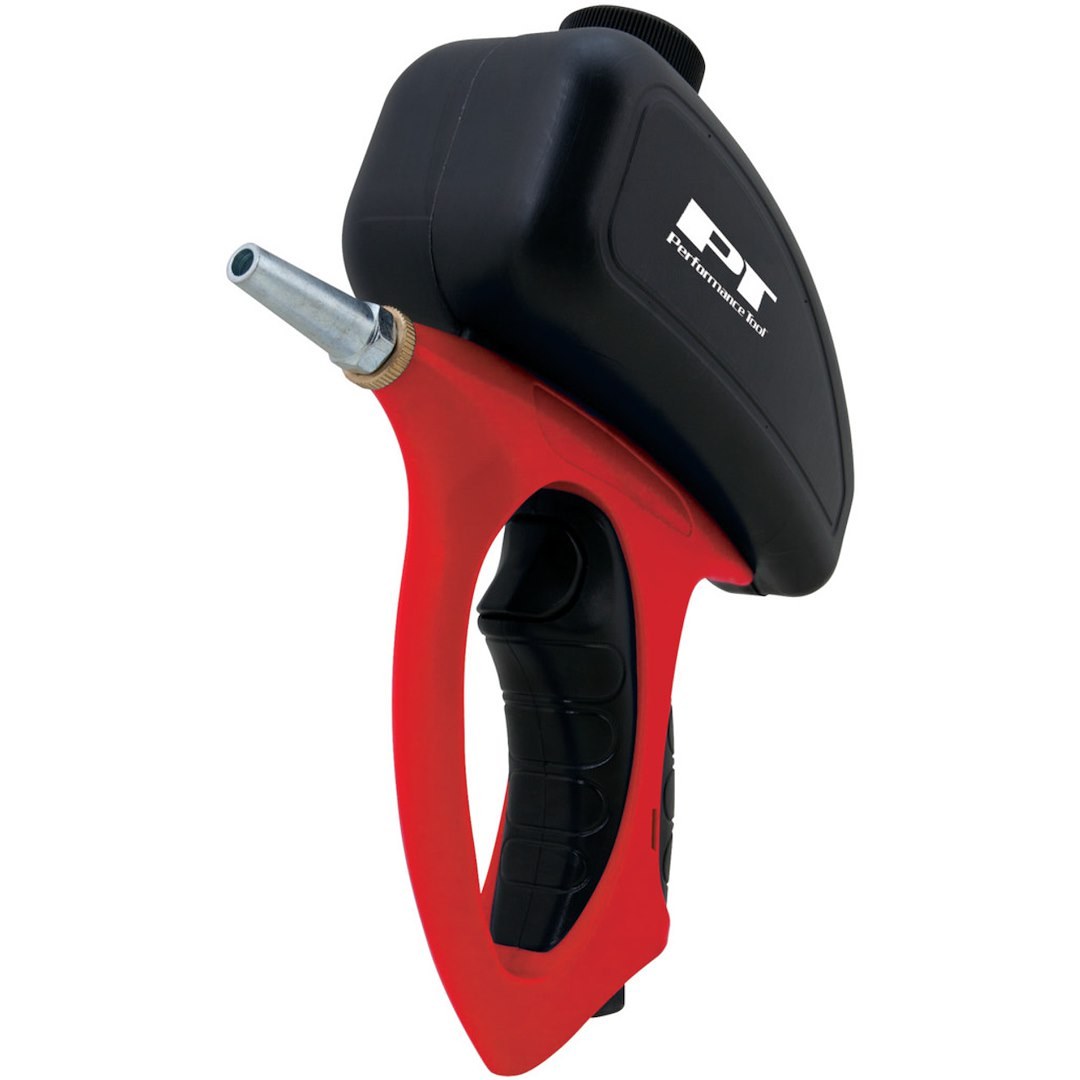 Performance Tool Spray Gun, Used to Remove Rust/ Chipped Paint from Metal Surface, 5 Millimeter Nozzle, Gravity Feed, 90 PSI Working Pressure – M545