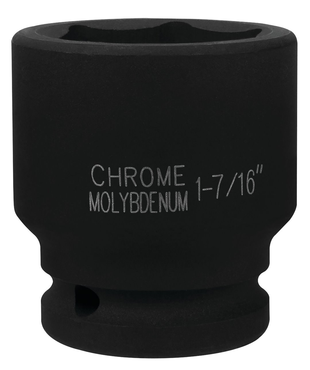 Performance Tool Socket, 3/4 Inch Drive, 1-7/16 Inch, Standard, Impact Socket, 6 Point, Black Oxide, Chrome Molybdenum Steel, Single – M740-46