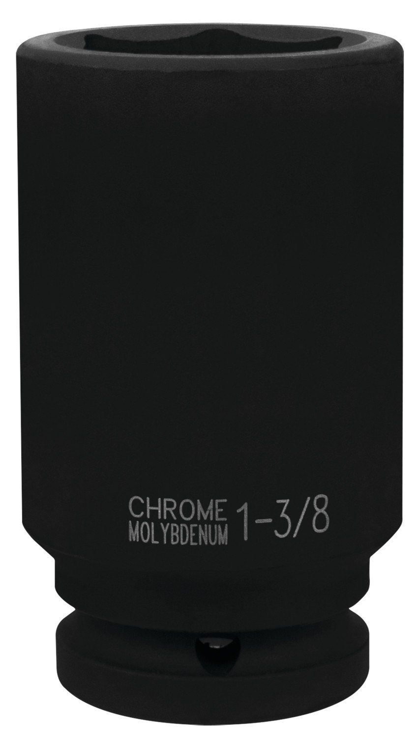 Performance Tool Socket, 3/4 Inch Drive, 1-3/8 Inch, Standard, Deep Impact Socket, 6 Point, Black Oxide, Chrome Molybdenum Steel, Single – M742-44